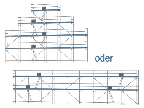 Giebelgerüst maxi - 3,0 m Felder
