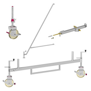 Fahrrollen, Stützen und Anker für Fahrgerüste Handwerkerausführung