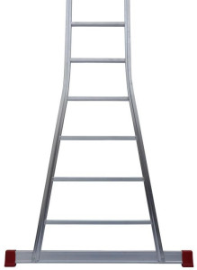 Anlegeleiter Industrieausführung unten konisch ausgestellt 1-teilig, 41 cm breit