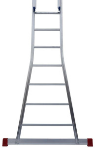 Schiebeleiter Industrieausführung 2-teilig, 41/47 cm breit, unten konisch ausgestellt