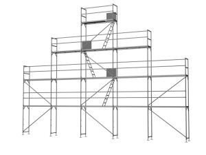 Giebelgerüst groß B - 2,5 m Felder