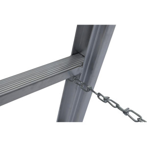 Sprossenstehleitern mit Ketten verstärkte Industrieausführung