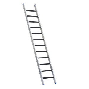 Stufenanlegeleiter 60 cm breit mit Antirutschbelag ohne Traverse