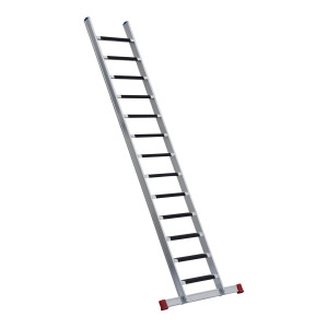 Stufenanlegeleiter 60 cm breit mit Antirutschbelag